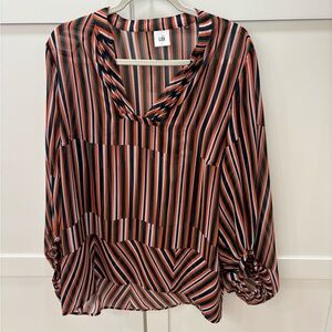 CAbi Vibrant Striped Women's Blouse